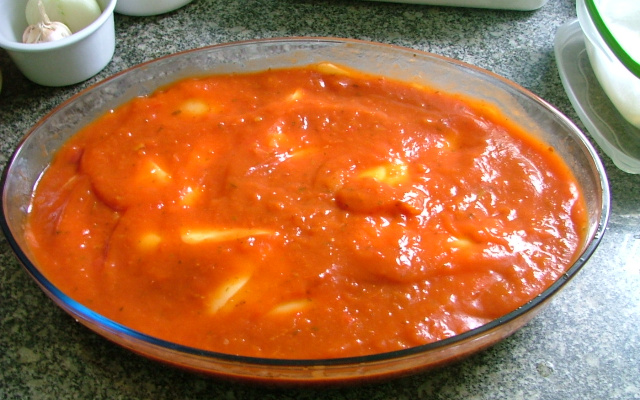 Filé de frango a parmegiana a moda da Rô