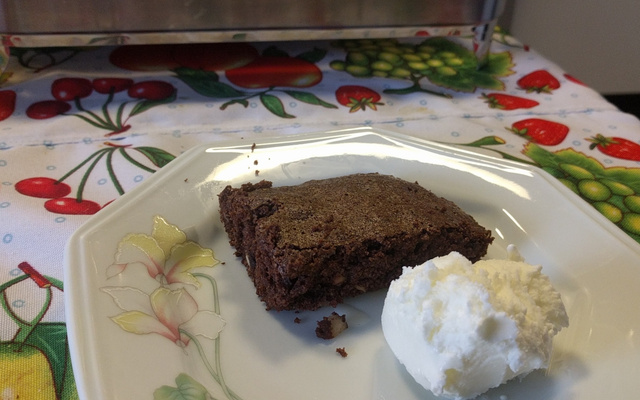 Tradicional brownie americano