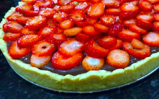 Torta de nutella e morango