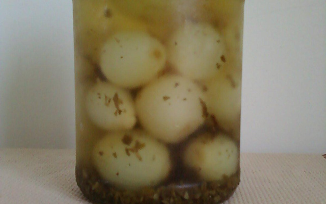 Cebolinhas em conserva