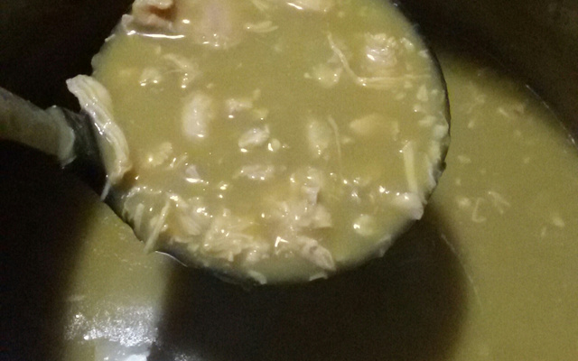 Sopa de ervilha light