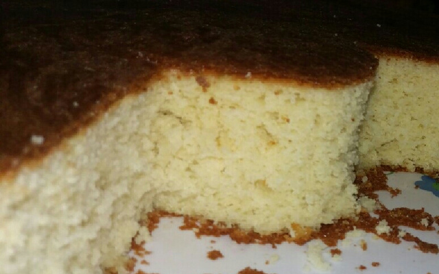 Pão de ló de leite quente