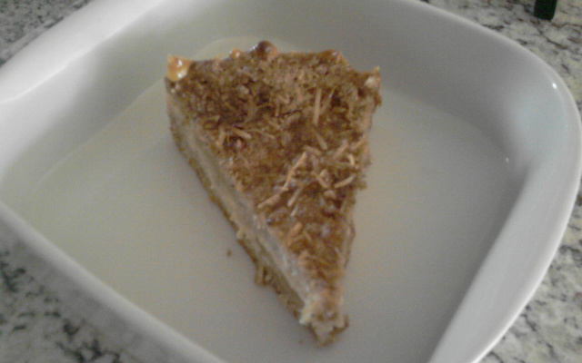 Torta de maçã com recheio de creme