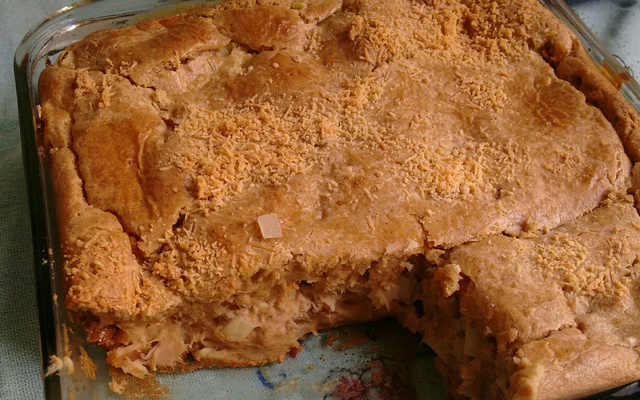 Bolo de atum com palmito
