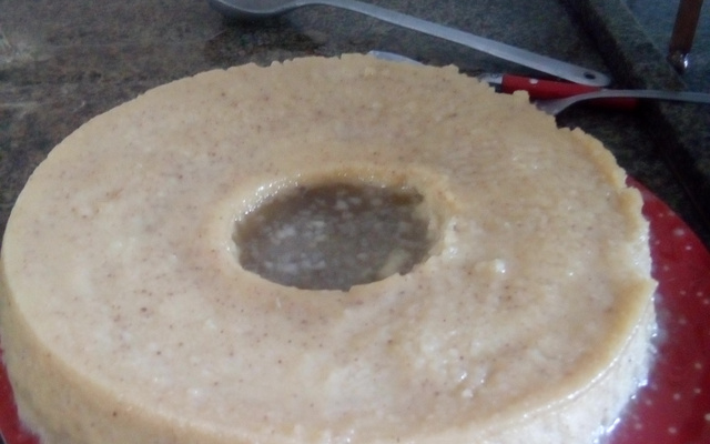 Pudim de pão com canela gelado 