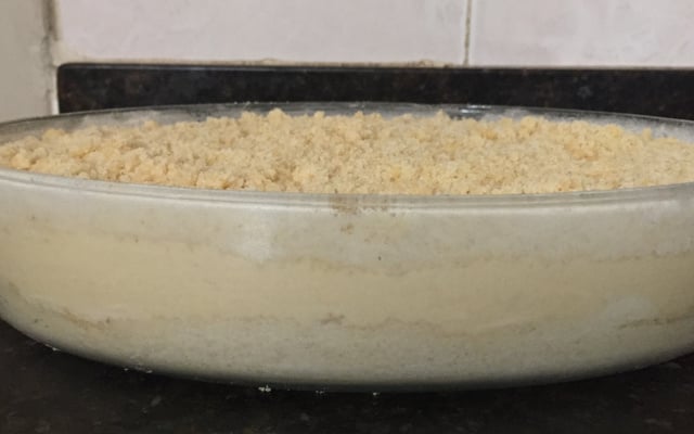 Bolo farofa de banana