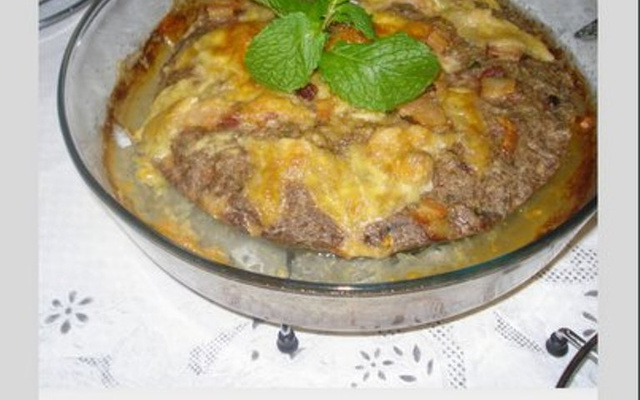 Assado de carne moída