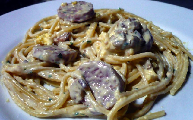 Espaguete à carbonara