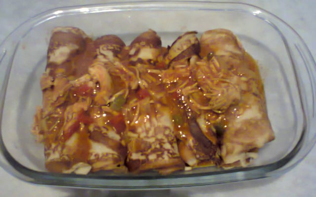 Panqueca de presunto e mussarela