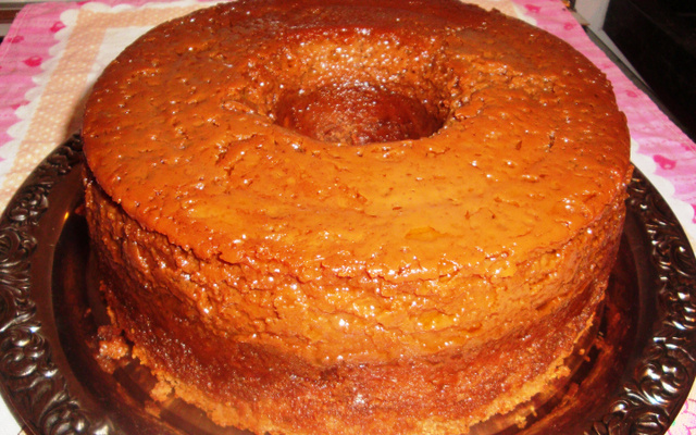 Bolo pudim de chocolate