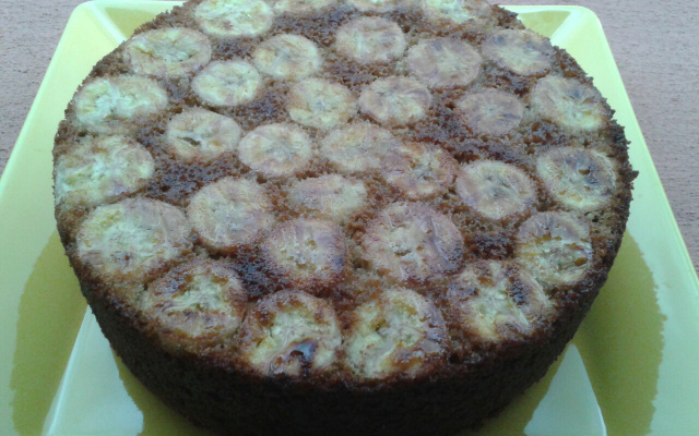 Bolo de banana integral com laranja