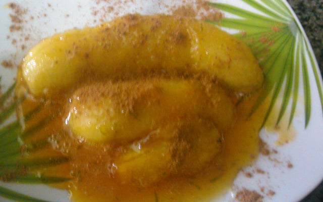 Banana caramelada
