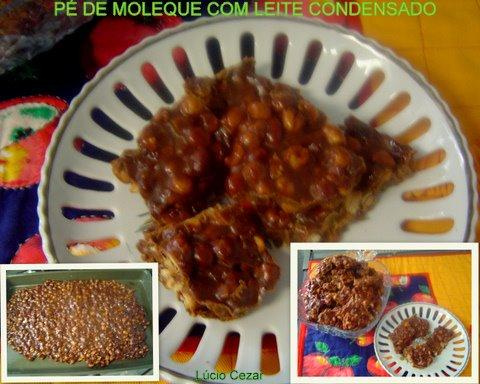 Pé de moleque com leite condensado do Lúcio Cezar