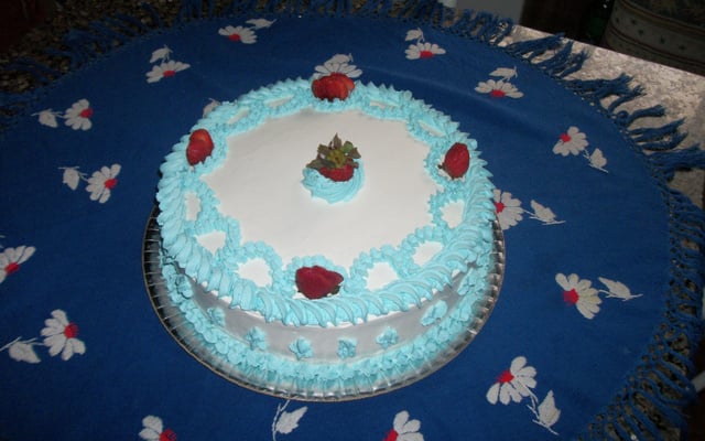 Bolo de aniversário simples