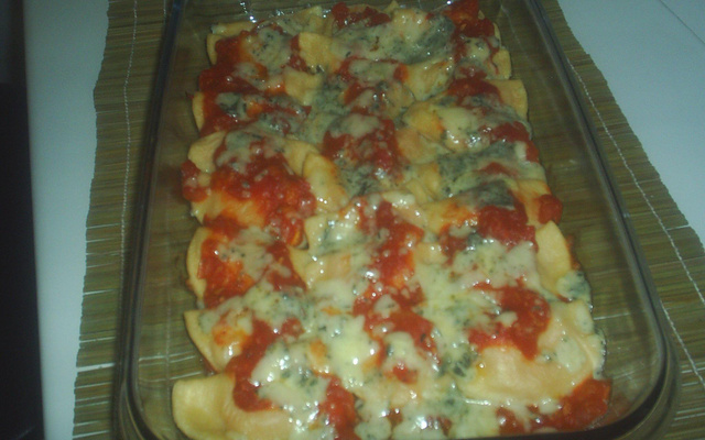 Risoles de macarrão com abobora e gorgonzola