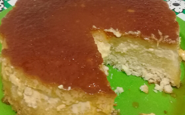 Torta-pudim de tapioca