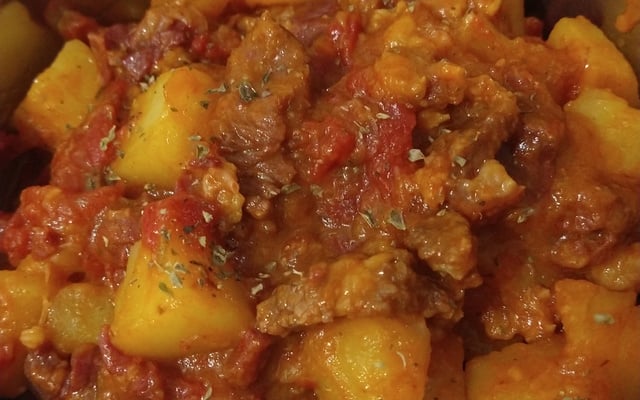 Carne seca na pressão