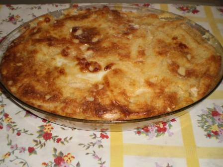 Torta de banana cremosa