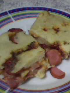 Torta salgada de salsicha