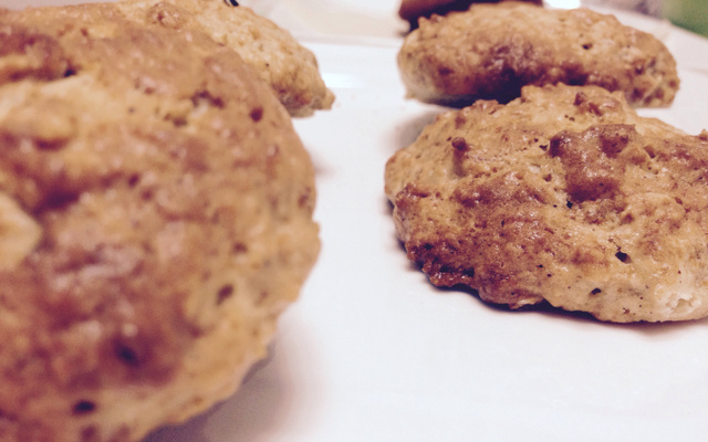 Biscoitos de aveia e banana