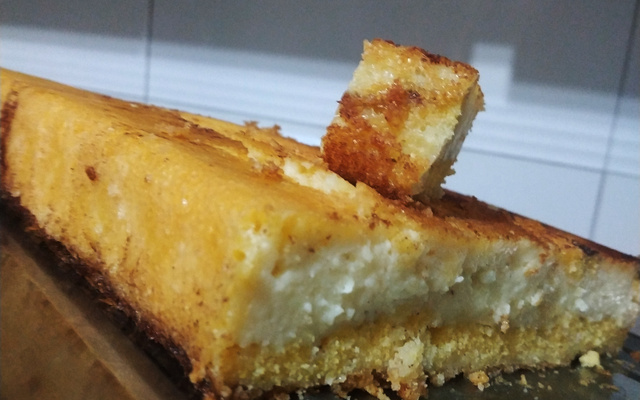 Bolo de fubá cremoso