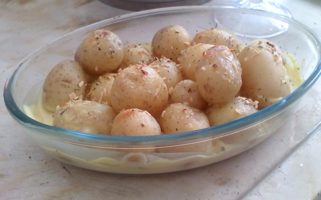 Batata bolinha dourada