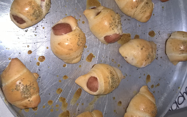 Enroladinho de salsichas