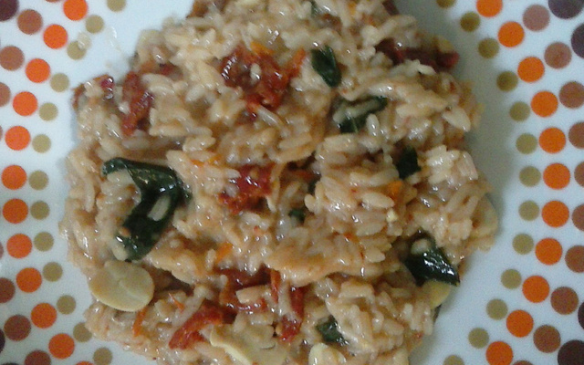 Risoto de tomates secos