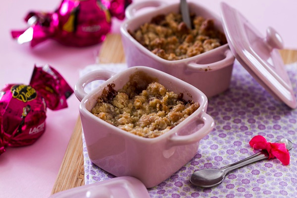 Crumble de Peras com Sonho de Valsa