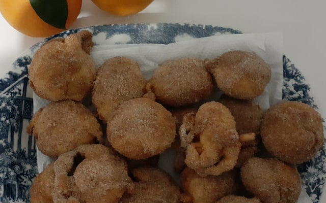 Bolinho de chuva de laranja