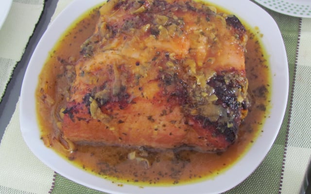 Lombo de porco ao forno