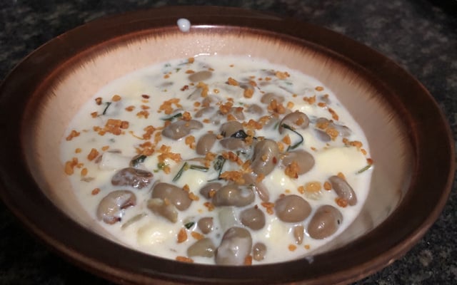 Feijão verde cremoso