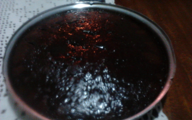 Cobertura de bolo simples de chocolate