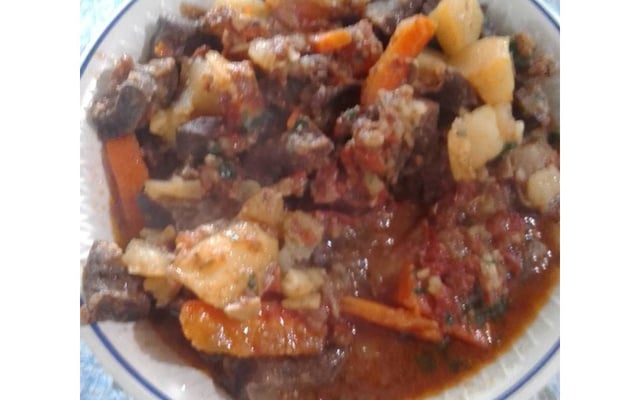 Coração de Boi com batata