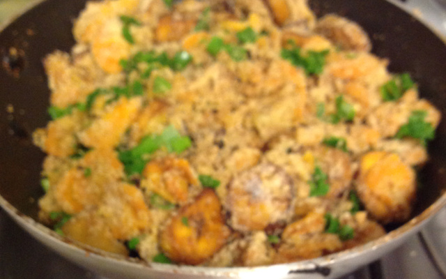 Farofa de banana-da-terra