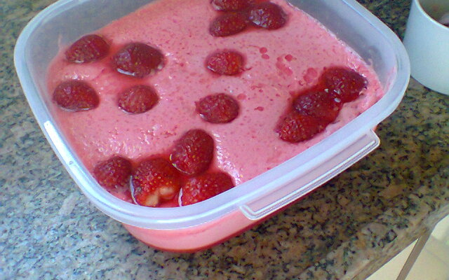 Mousse de morango