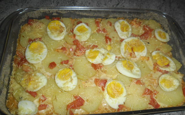 Arroz de forno cremoso de frango