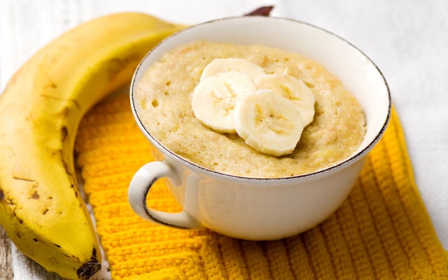 Bolo de caneca de Banana