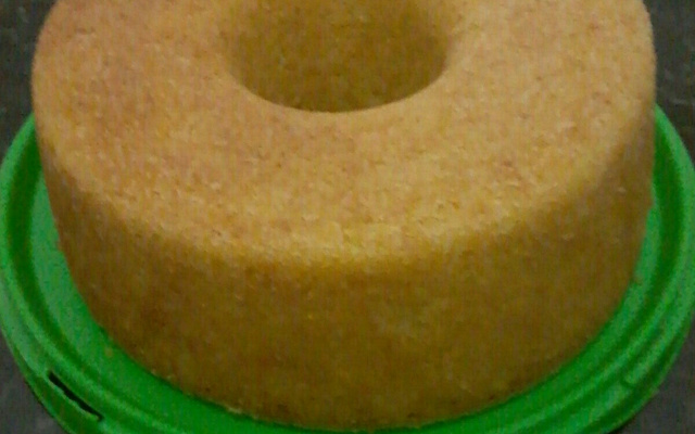 Bolo de milho feito com cuscuz