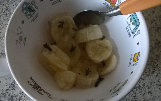 Sobremesa nutritiva de banana