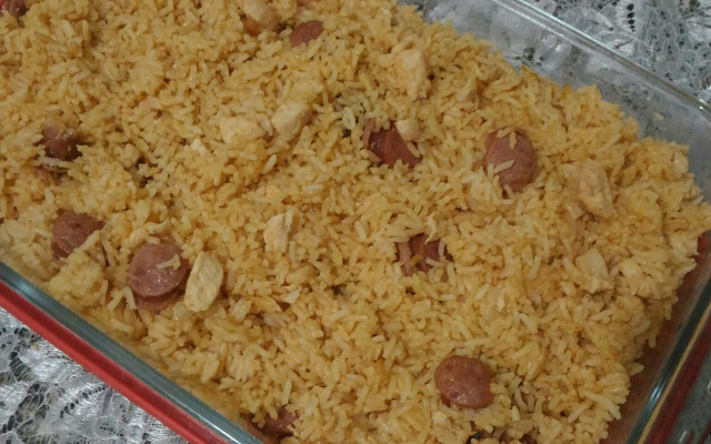 Arroz rápido na panela de pressão