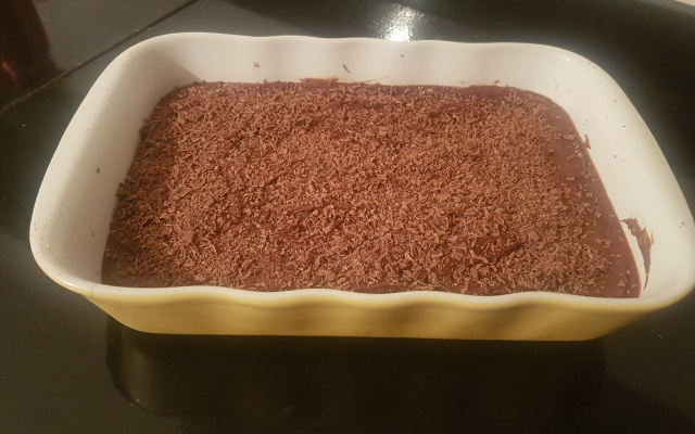 Mousse de chocolate meio amargo