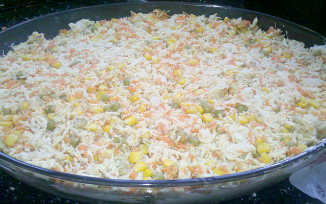 Frango gratinado ao molho branco