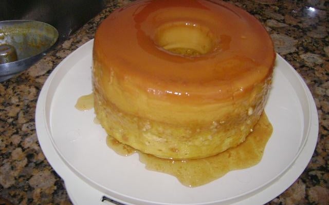 Bolo pudim de laranja