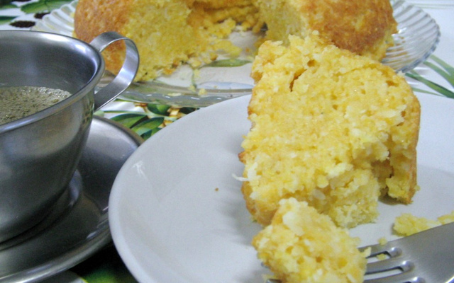 Bolo de fubá sem farinha