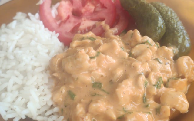 Estrogonofe com requeijão