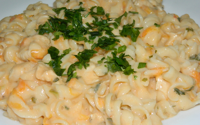 Macarrão na panela de pressão