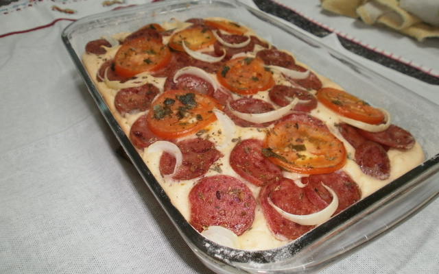 Torta de calabresa deliciosa