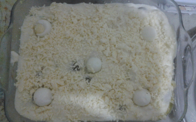 Escondidinho de bacalhau do menino