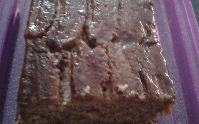 Bolo integral de banana e aveia